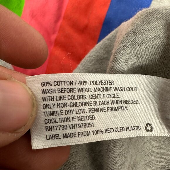 Original Use Boxy Fit Mens Graphic Tee Size S Cotton/Polyester Gray - Picture 5 of 5